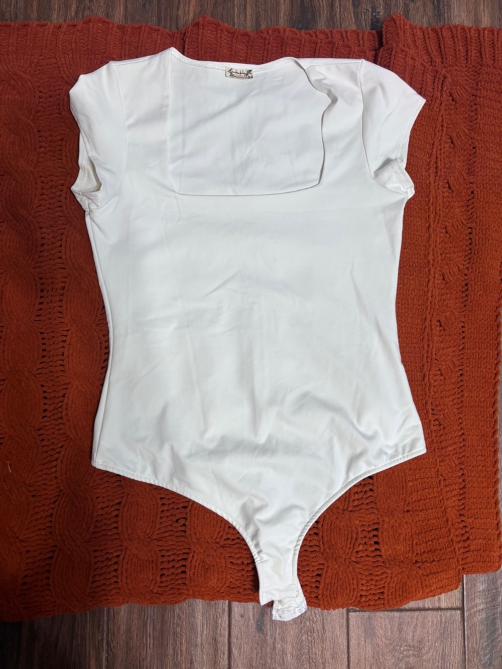 Girls White Short Sleeve One-Piece Bodysuit